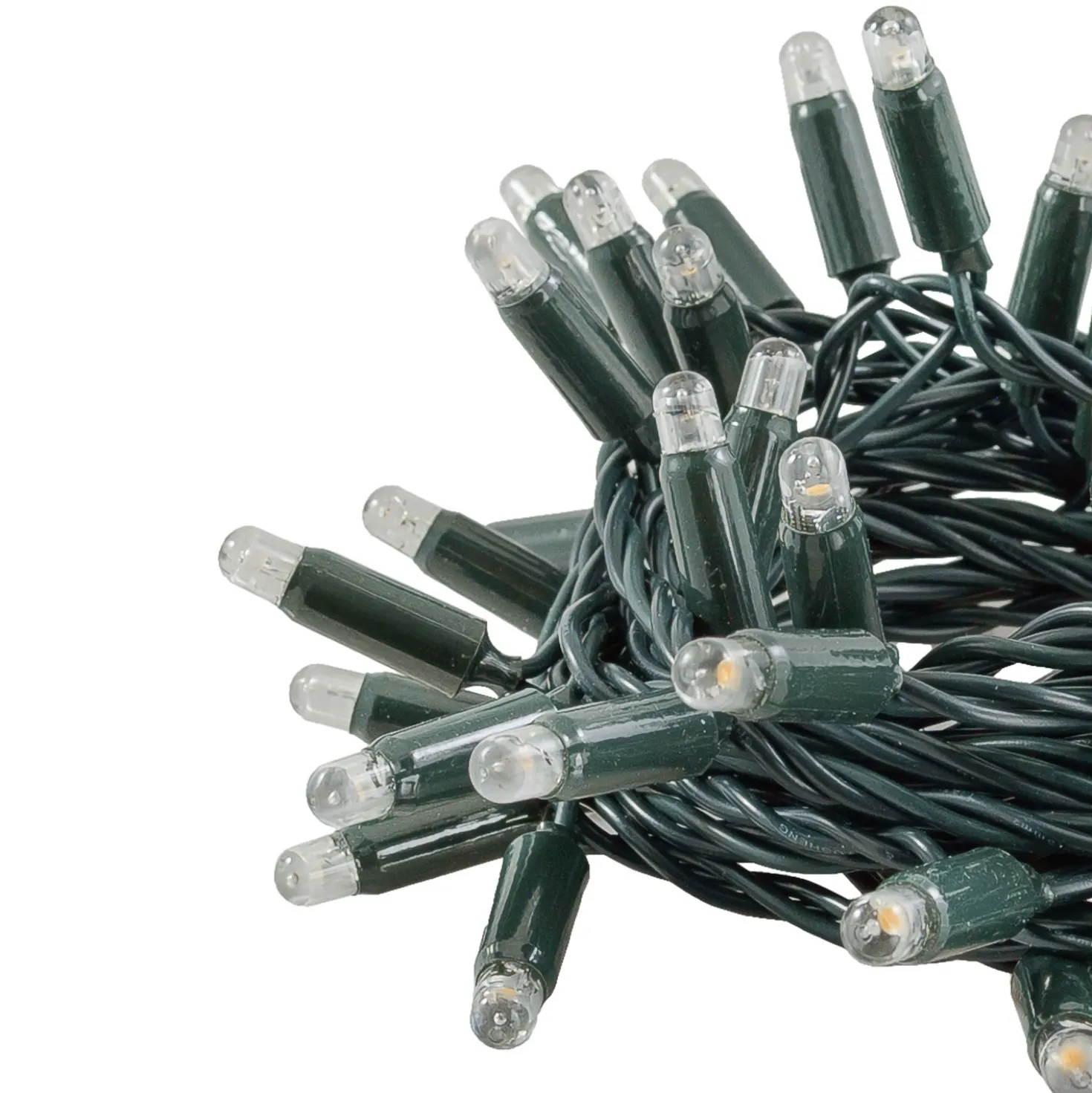 Catena Connect ProLine 36V, 8 m, 80 maxiled bianco caldo, cavo verde, prolungabile