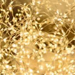 Catena di 400 microled bianco caldo