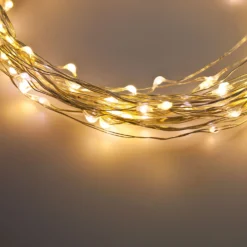 Catena di 400 microled bianco caldo