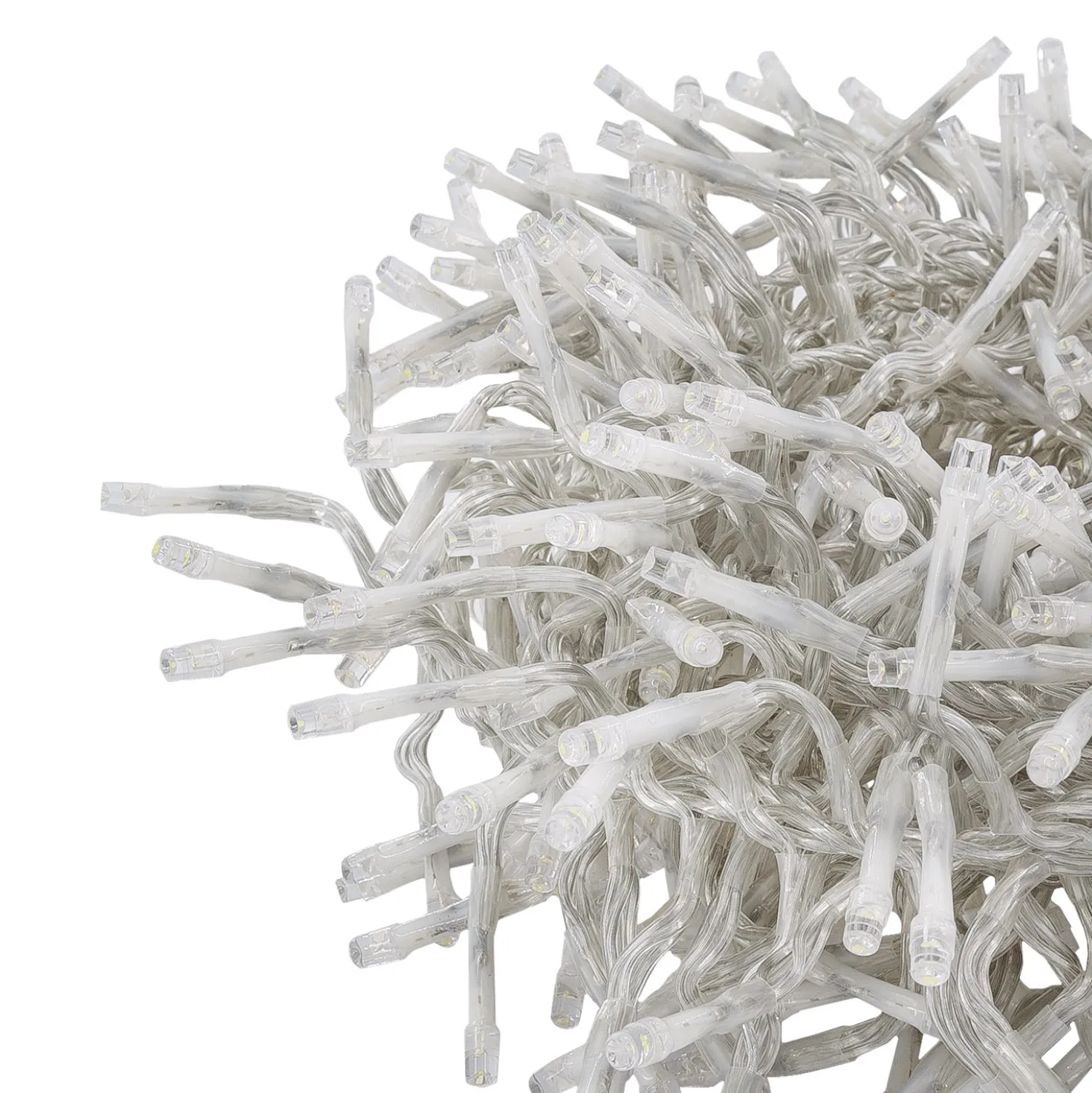 Catena Festone Connect+ 3 m, 300 led bianco caldo, cavo trasparente, prolungabile