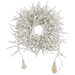 Catena Festone Connect+ 5 m, 500 led bianco caldo, cavo trasparente, prolungabile