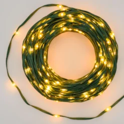 Catena Gocce di Luce da 75 m, 1000 Led ultra luminosi bianco extra caldo