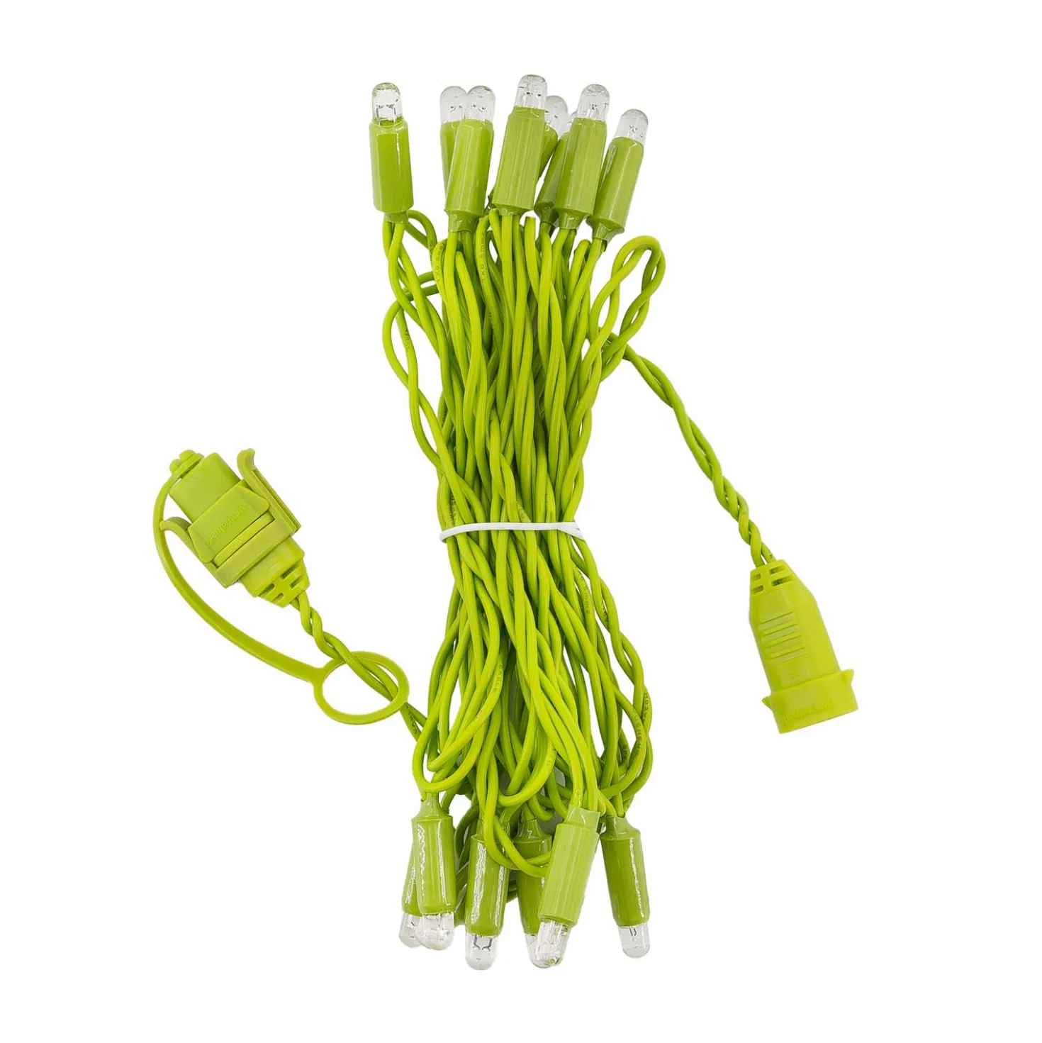 Catena Green Wall Light, 3,15 m, 16 maxiled Dual Color bianco caldo, cavo verde chiaro, prolungabile