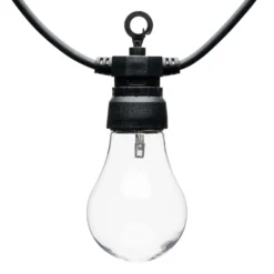 Catena 30 lampadine vintage led bianco caldo, Ø 50 mm