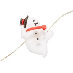 Catena luminosa con 20 decorazioni natalizie a batteria, led bianco caldo