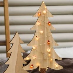 Catena luminosa con 20 decorazioni natalizie a batteria, led bianco caldo
