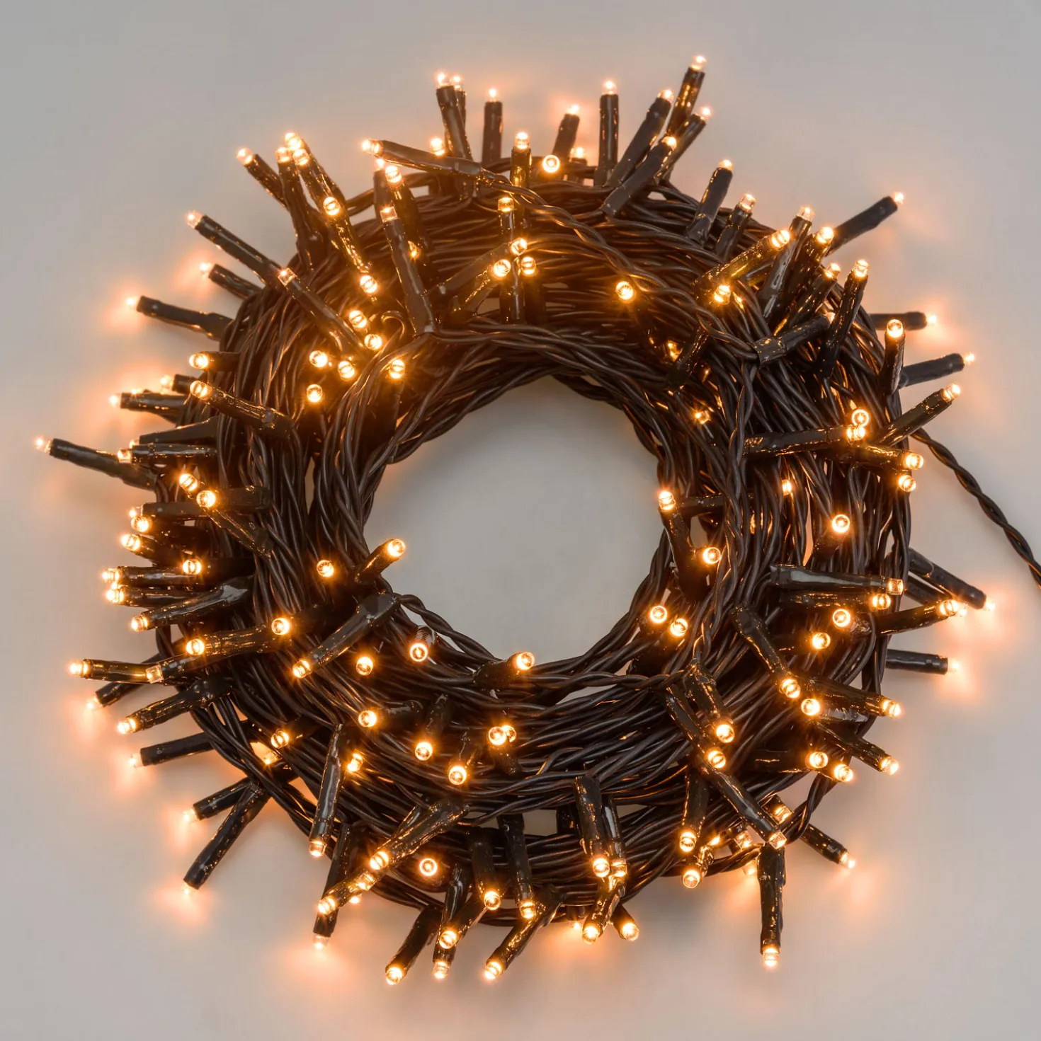 Catena luminosa, 180 miniled bianco extra caldo