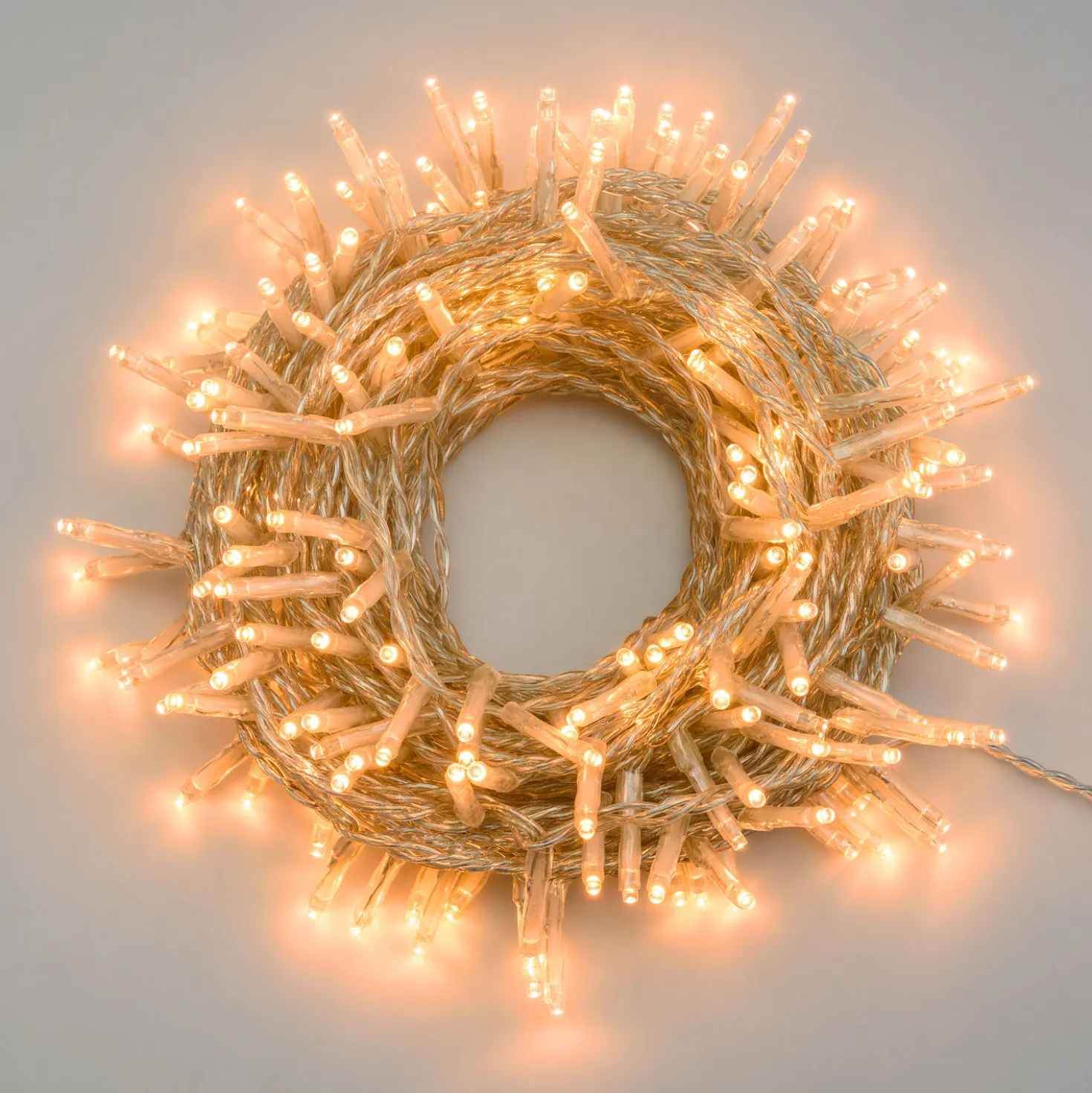 Catena luminosa, 180 miniled bianco extra caldo