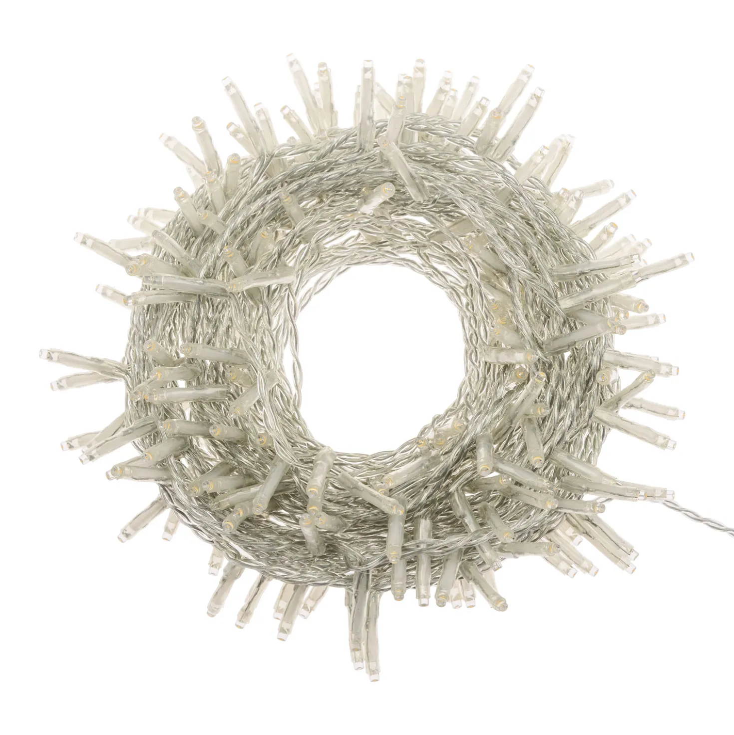 Catena luminosa, 180 miniled bianco extra caldo