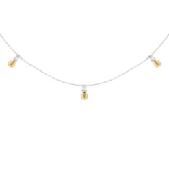 Catena 5 m, 5 lampadine led a goccia Ø 60 mm 4 Watt, dimmerabili, cavo bianco, prolungabile