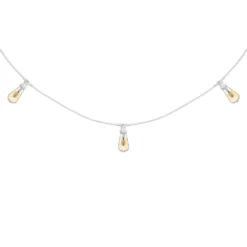 Catena 5 m, 8 lampadine led Edison Ø 64 mm di 4 Watt, cavo bianco, prolungabile