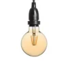 Catena 5 m, 8 lampadine led pendenti globo Ø 95 mm da 4 watt dimmerabili, h 70 cm, prolungabile