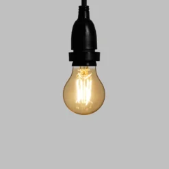 Catena 5 m, 8 lampadine led pendenti goccia Ø 60 mm di 2 Watt, h 70 cm, prolungabile