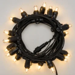Catena 6 m, 20 lampadine Ø 18 mm, filament led bianco caldo, prolungabile