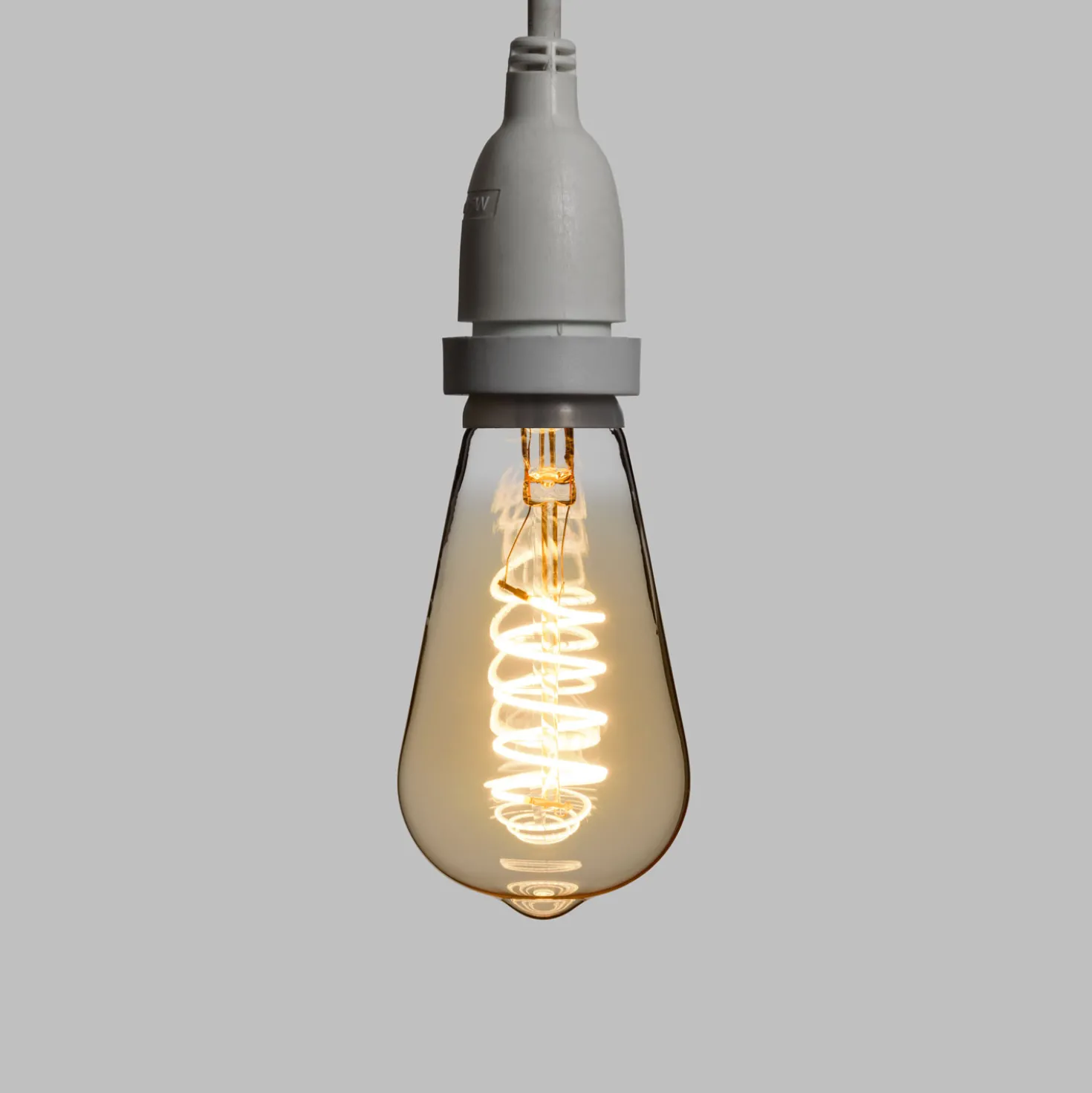 Catena 5 m, 8 lampadine pendenti Edison Ø 64 mm, h 70 cm, led a spirale, prolungabile
