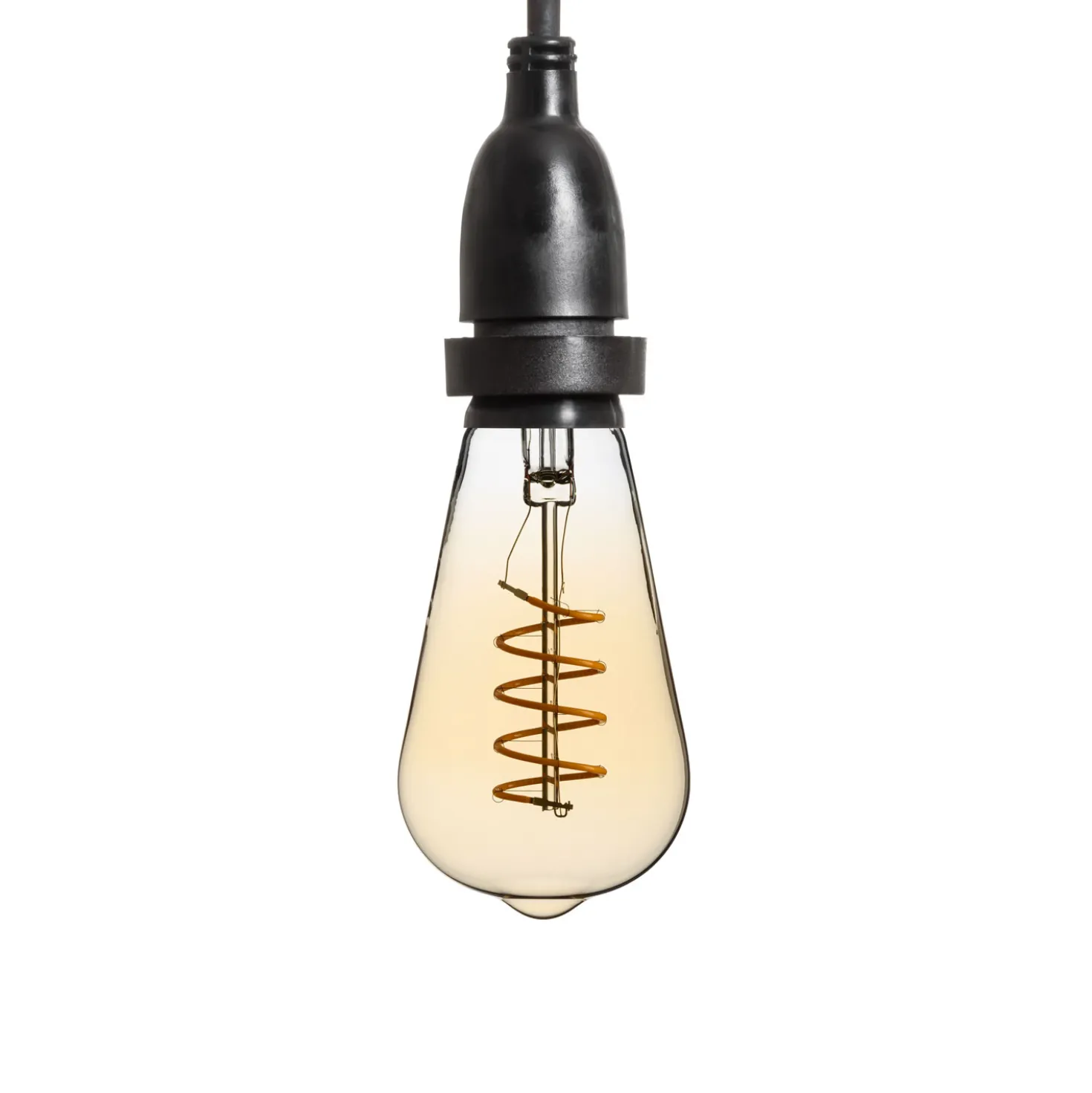 Catena 5 m, 8 lampadine pendenti Edison Ø 64 mm, h 70 cm, led a spirale, prolungabile