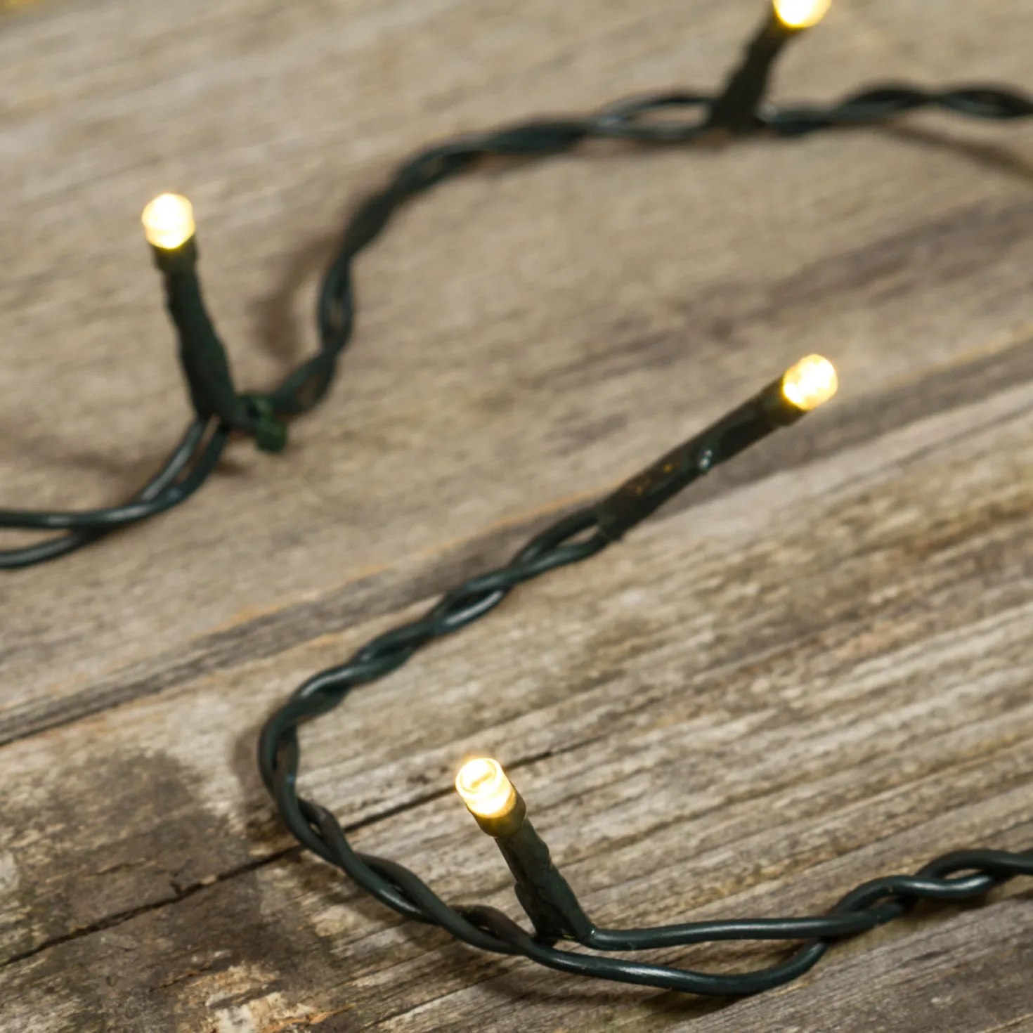 Catena 1 m, 10 led bianco caldo