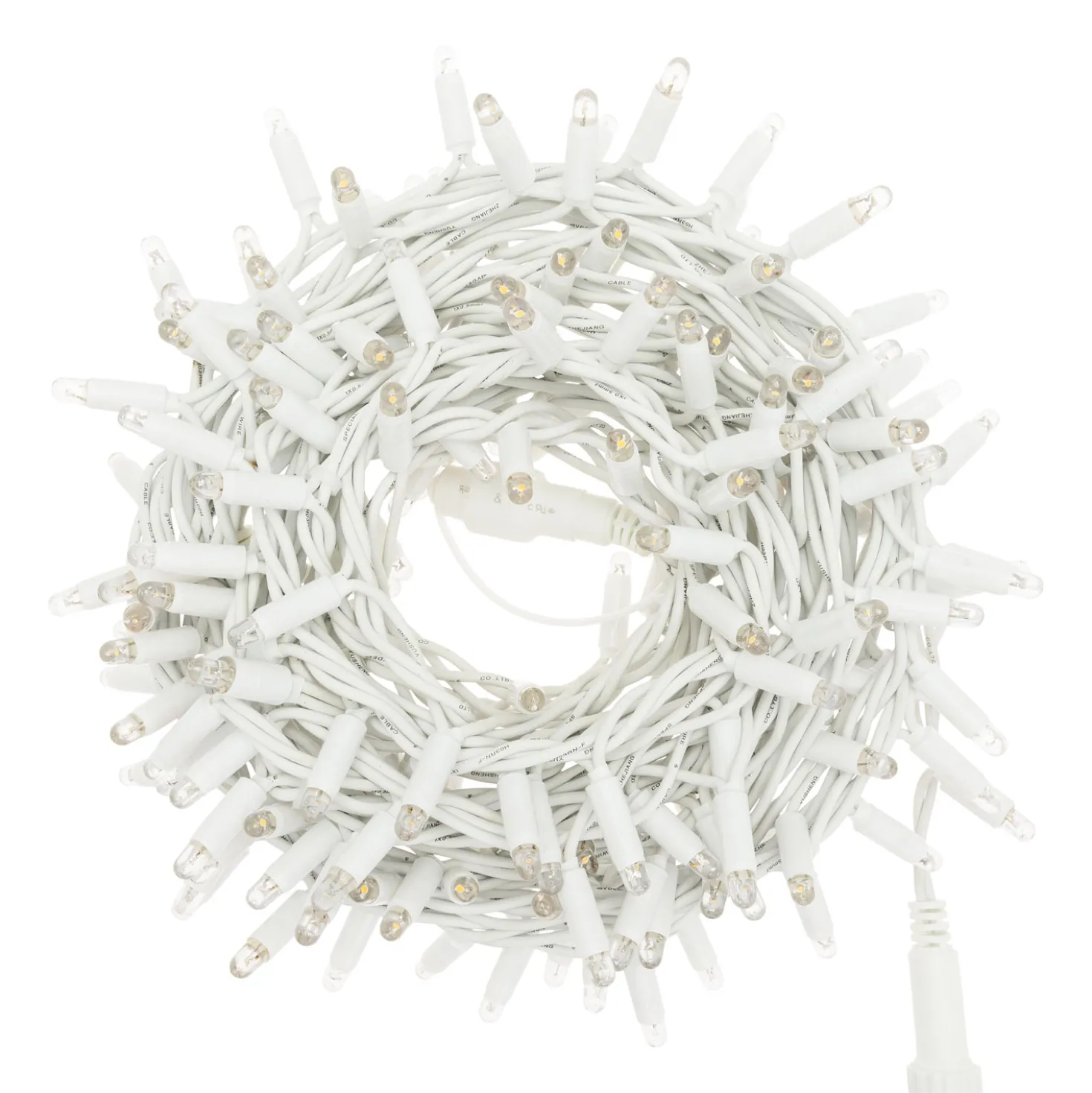 Catena 10 m, 200 maxiled bianco caldo, cavo bianco, prolungabile, IP67
