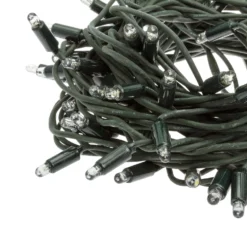 Catena 20 m, 200 maxiled bianco caldo e bianco freddo, cavo verde, prolungabile, IP67