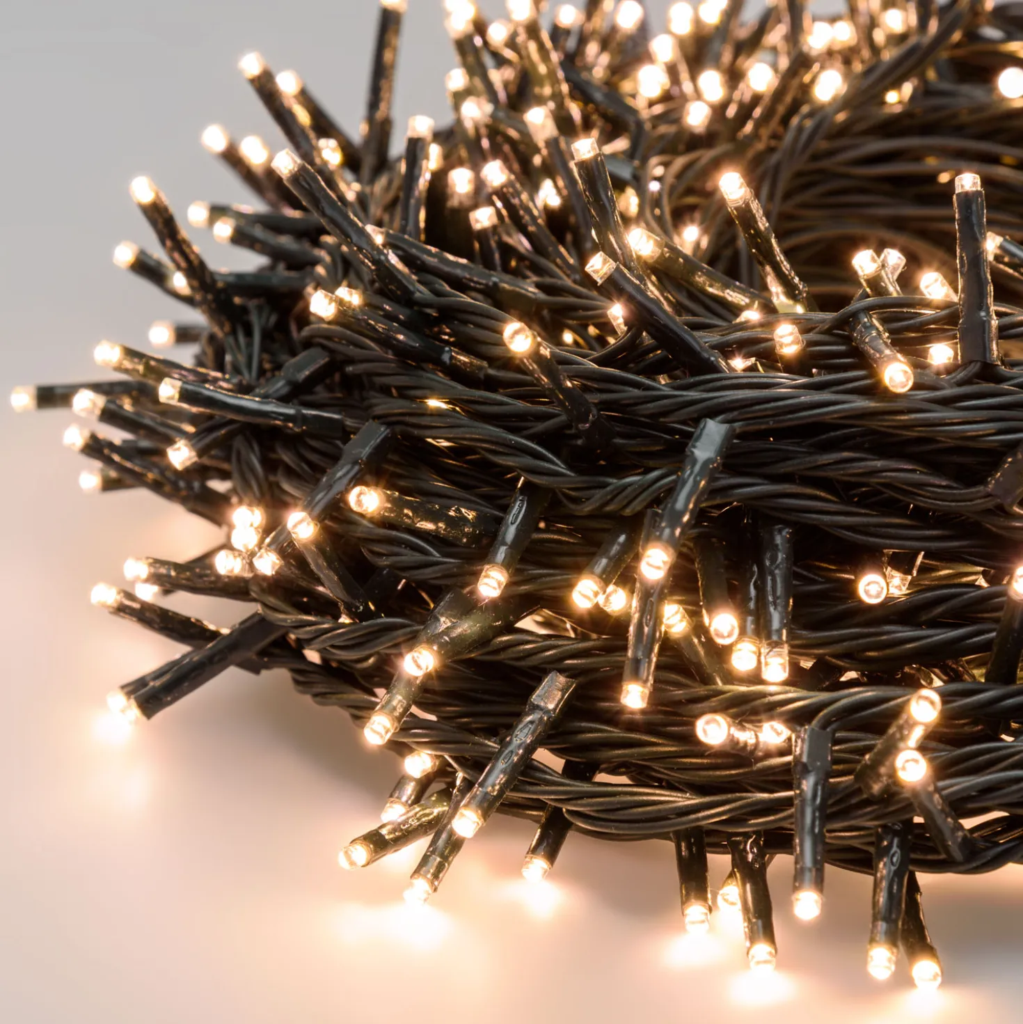 Catena 50 m, 1000 miniled bianco caldo soft