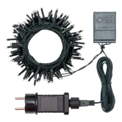 Catena 8,9 m, 120 miniled bianco extra caldo, cavo verde
