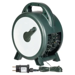 Catena Nastro di Luce con avvolgitore, 35 m, 1750 led bianco caldo, cavo verde