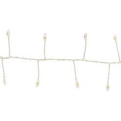 Catena Nastro di Luce 20 m, 1000 Micro led bianco caldo, cavo argento