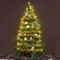 Catena Nastro di Luce 20 m, 1000 Micro led bianco caldo e freddo, cavo argento