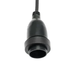 Catenaria con 8 portalampade pendenti E27, h 30 cm, 5 metri, cavo nero, prolungabile