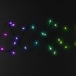 Catena Twinkly Plus RGB e Bianco caldo, 25 metri, 250 Led, cavo trasparente