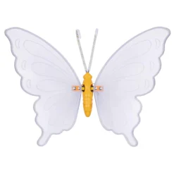 Farfalla in tubo ultraluminoso, 60 cm, 312 led bianco caldo, con movimento ali