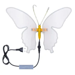 Farfalla in tubo ultraluminoso, 40 cm, 244 led bianco caldo
