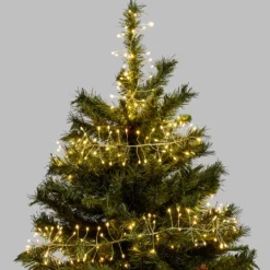 Festone di Luce argento 3 m, 360 microled bianco caldo
