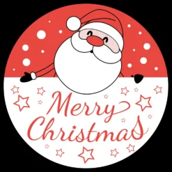 Gobo Babbo Merry Christmas per proiettori professionali, Ø37-23 mm