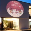 Gobo Babbo Natale con elfo e renna