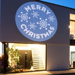 Gobo Merry Christmas con cristalli