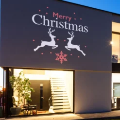 Gobo Merry Christmas con renne e cristallo