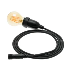 Lampadina da 4 Watt a goccia Ø 60 mm a sospensione, 1 metro di cavo nero