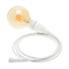 Lampadina led di 4 watt globo Ø 95 mm a sospensione, dimmerabile, 2 m di cavo bianco