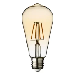 Lampadina Vintage Edison, 64 mm, E27, bianco caldo, 4 watt, dimmerabile