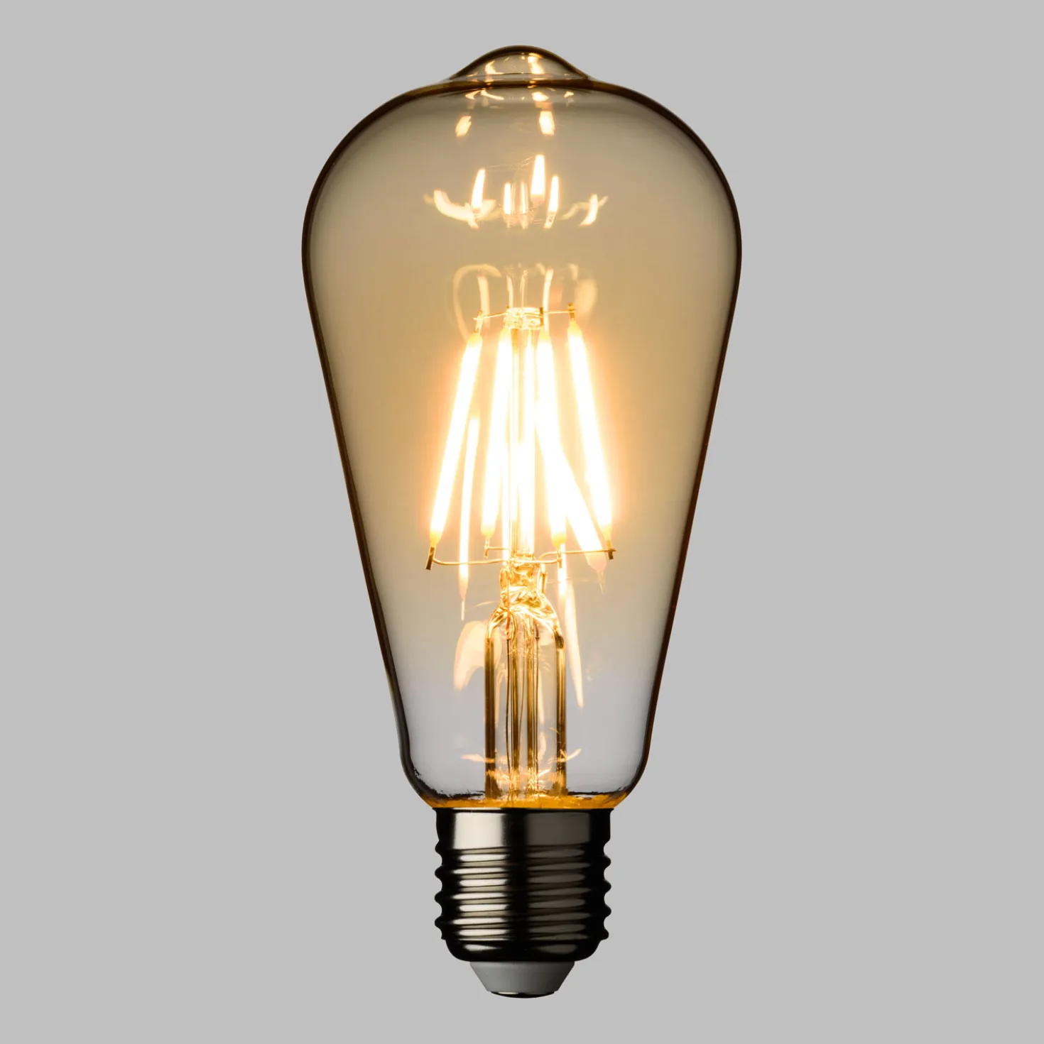 Lampadina Vintage Edison, 64 mm, E27, bianco caldo, 4 watt, dimmerabile