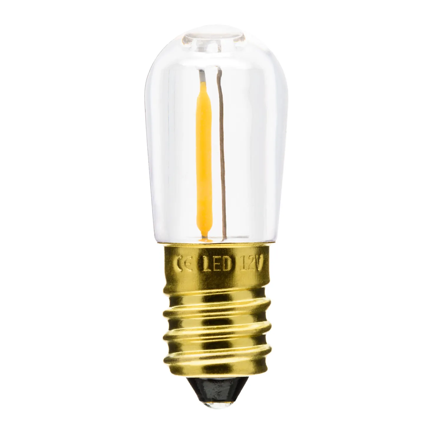 20 lampadine filament led bianco caldo E14