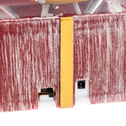 Lanterna Pacco Regalo rosso antico con glitter nell'acqua