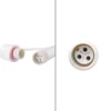 Multiconnettore Connect ProLine 3p con cavo di terra, 3 uscite, cavo in gomma bianco