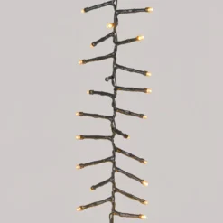 Nastro Pendente Connect+ 4 m, 400 led bianco caldo, cavo verde