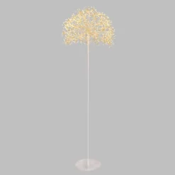 Piantana Ramo sfera RICCO bianco, h 155 cm, 912 microled bianco caldo, uso interno