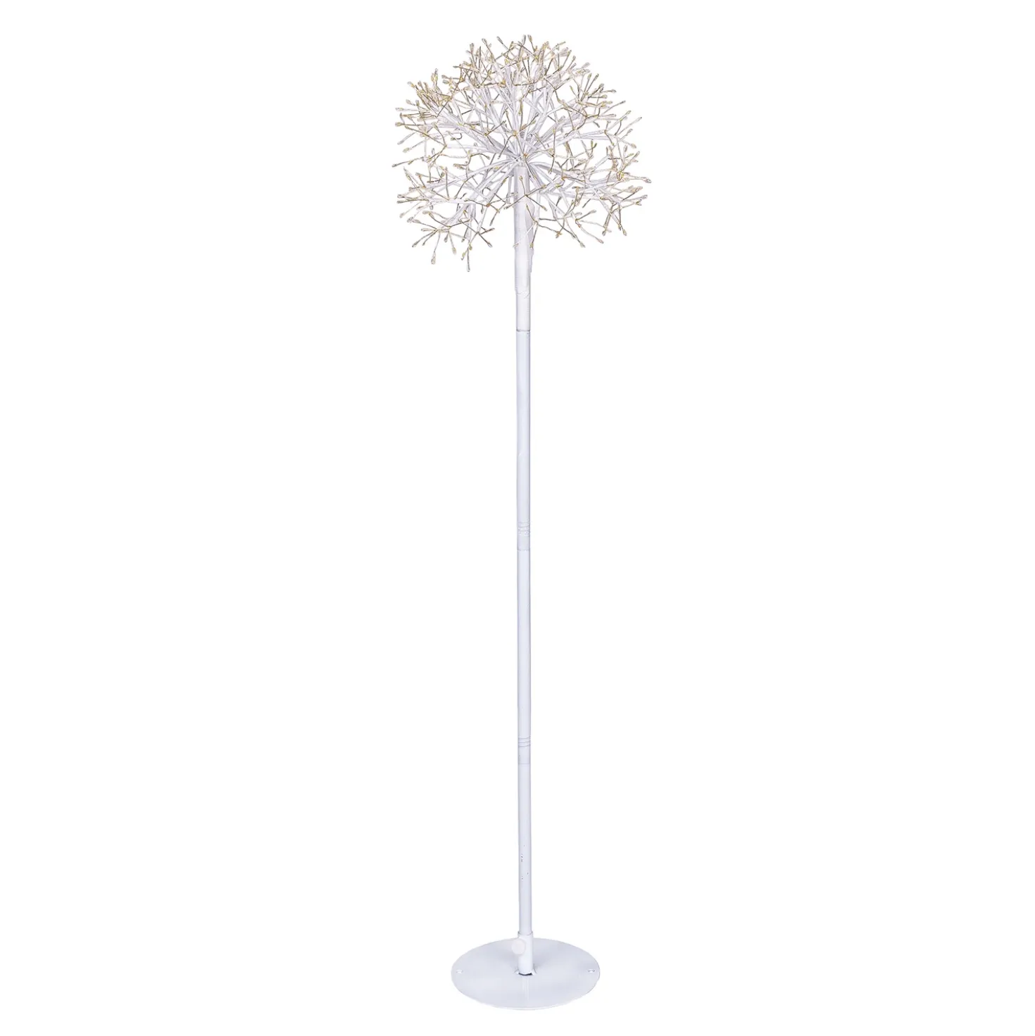 Piantana Ramo sfera RICCO bianco, h 115 cm, 384 microled bianco caldo, uso interno