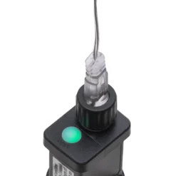 Pupazzo di Neve 3D in acrilico trasparente, h 105 cm, 220 Dual LED bianco caldo e freddo
