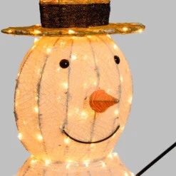 Pupazzo di Neve Light Cream & Brown 150 cm, led bianco extra caldo