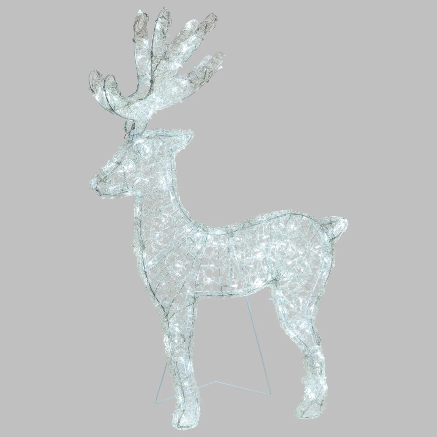 Renna Thin 3D, h 85 cm, led bianco freddo
